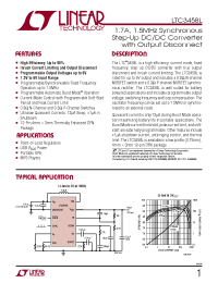 Datasheet LT1618 manufacturer Linear